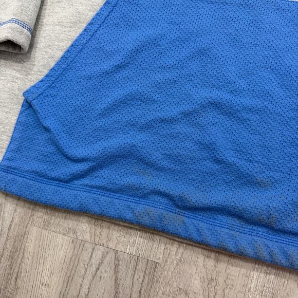 Vintage Detroit Lions Hoodie Men's Large Gray 90s NFL Football Honolulu Blue - Picture 5 of 11